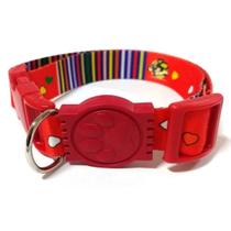 Coleira Cachorro Nicapet Seda 25Mm Borrachinha E Fecho Coleira Cachorro Nicapet Seda 25Mm Borrachinha E Fecho