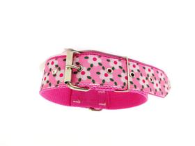 Coleira cachorro nylon rosa nº. 6 (40 cm a 54 cm)