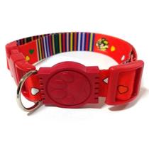 Coleira Cães 25Mm Seda Nicapet Borrachinha E Fecho Plástico Coleira Cães 25Mm Seda Nicapet Borrachinha E Fecho Plástico