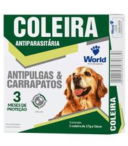 Coleira Cães Antipulgas E Carrapatos Dugs 56cm World