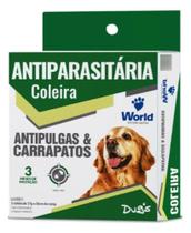 Coleira Cães Antipulgas E Carrapatos Dugs 56cm World