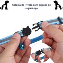 Coleira Capa Fixa Para Air Tag Gps Gato Cachorro Pet Refletiva