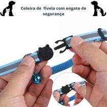 Coleira Capa Fixa Para Air Tag Gps Gato Cachorro Pet Refletiva