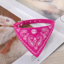 Coleira com Bandana Ajustável para Gato e Cachorro De Pequeno Porte 43cm x 2cm Pet Estiloso Rosa Coleira com Bandana Ajustável para Gato e Cachorro De Pequeno Porte 43cm x 2cm Pet Estiloso Rosa