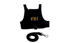Coleira com peitoral FBI