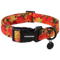 Coleira de algodão DOGWONG Heavy-Duty Fall para cães pequenos, médios e grandes Coleira de algodão DOGWONG Heavy-Duty Fall para cães pequenos, médios e grandes