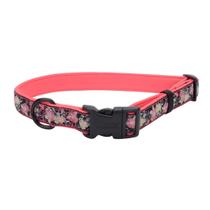 Coleira de animais: Coastal Ribbon Weave, rosa, amarelo, 1,5 cm x 30-46 cm Coleira de animais: Coastal Ribbon Weave, rosa, amarelo, 1,5 cm x 30-46 cm