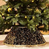 Coleira de árvore de Natal HarcoHome Sequin 26 cm D Gold Diamond