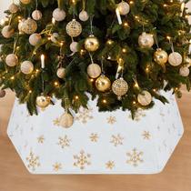 Coleira de árvore de Natal Lie-house Gold Faux Fur 65cm