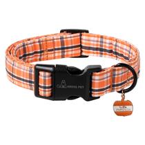 Coleira de cachorro Aing Pet Puppy Outono Outono Laranja Xadrez Halloween Coleira de cachorro Aing Pet Puppy Outono Outono Laranja Xadrez Halloween