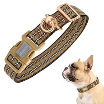 Coleira de cachorro AUROTH de nylon reflexivo ajustável para cães de médio porte Coleira de cachorro AUROTH de nylon reflexivo ajustável para cães de médio porte