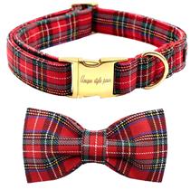 Coleira de cachorro de estilo exclusivo, patas ajustáveis com gravata borboleta