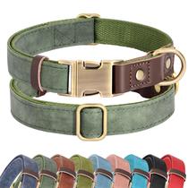 Coleira de cachorro Didog Soft PU para cães pequenos, verde S Coleira de cachorro Didog Soft PU para cães pequenos, verde S