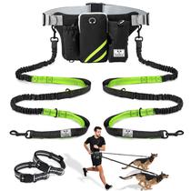 Coleira de cachorro Hands Free SHINE HAI retrátil para 2 cães