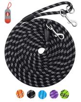 Coleira de cachorro Lanwandeng Long Reflective para treinar nylon