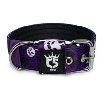 Coleira de cachorro TSPRO Tactical Halloween Purple para cães de médio/grande porte