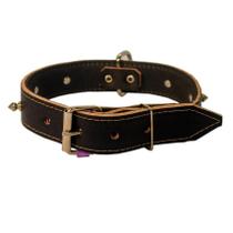 Coleira De Couro Pit Bull Tamanho 8 Linha Luxo