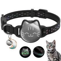 Coleira de Gato Impermeável com Padrão Luminoso de Peixe Coleira de Gato Impermeável com Padrão Luminoso de Peixe