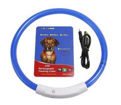 Coleira De Led Recarregável Para Cachorros Passeios Noturnos Coleira De Led Recarregável Para Cachorros Passeios Noturnos