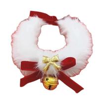 Coleira De Natal Para Gatos Com Lenço, Laço E Sino Fácil De Limpar, Acessório Quente Para Gatos E