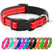 Coleira de neoprene refletiva azuza acolchoada para cães grandes Coleira de neoprene refletiva azuza acolchoada para cães grandes