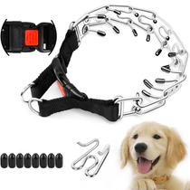 Coleira de pinos para cães Super Adjustable Belch Training com fivela