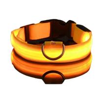 Coleira De Segurança Noturna Para Cães Em Nylon Com LED, Brilho No Escuro, Acessórios Fluorescentes