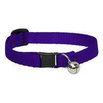 Coleira de segurança para gatos LupinePet Basics 1,27 cm Purple Bell 20-30 cm
