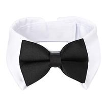 Coleira de smoking para cães Segarty Black Bowtie para cães de tamanho médio