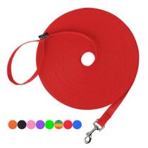 Coleira de treinamento Hi Kiss Dog Obedience Recall 30m de nylon vermelho