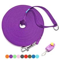 Coleira de treinamento para cães BAAPET Long 15 pés 20 pés 30 pés 50 pés 100 pés roxa Coleira de treinamento para cães BAAPET Long 15 pés 20 pés 30 pés 50 pés 100 pés roxa