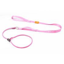 Coleira Dog Slip Lead Howgo Training No-Pull Nylon Rosa 150 cm Coleira Dog Slip Lead Howgo Training No-Pull Nylon Rosa 150 cm