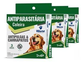 Coleira Dug's Antipulgas E Carrapatos Dug's - 3 Unidades - DUGS