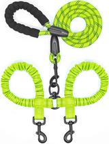 Coleira dupla para cães iYOShop 360 Swivel No Tangle Green Large