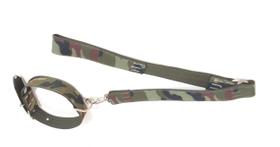 Coleira e guia com argola 40 mm camuflado tamanho nº.6