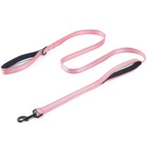 Coleira ECO-CLEAN Dog Traffic acolchoada, 2 alças, 6 pés, rosa reflexivo