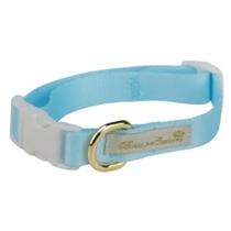 Coleira em Seda Azul Bebe M