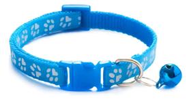 Coleira Gato Cão Pet Com Pingente Sininho Ajustável