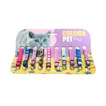Coleira gato Elástica Estampada com Guizo pet Shop