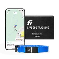 Coleira inteligente para cães Fi Series 3 GPS Tracker azul grande