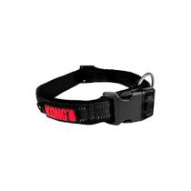 Coleira Kong Nylon Colar Preta Grande Para Cachorro