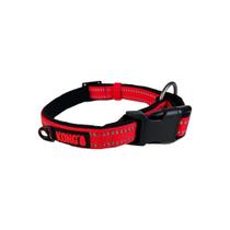 Coleira Kong Nylon Colar Vermelha Pequena P/ Cachorro