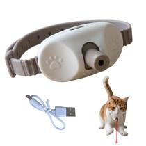 Coleira Laser Interativa Colar Pet Animal Gato Brinquedo Diversao Pratico Recarregavel Usb Portatil Coleira Laser Interativa Colar Pet Animal Gato Brinquedo Diversao Pratico Recarregavel Usb Portatil