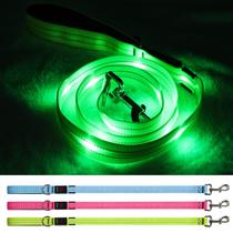 Coleira LED para cães Blinlit, recarregável, impermeável, nylon de 4 pés