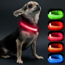 Coleira LED para cães Visinite Light Up para cães pequenos rosa Coleira LED para cães Visinite Light Up para cães pequenos rosa