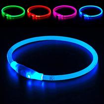 Coleira LED Recarregável via USB BSEEN para Cães (Pequenos, Médios e Grandes)