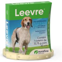 Coleira Leevre Antipulgas Carrapatos e Leishmaniose para Cães 63cm - Ourofino