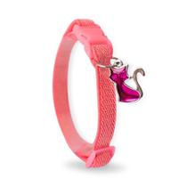 Coleira Modernpet Gloss Elástica Rosa para Gatos