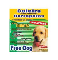 Coleira Natural Anti Carrapatos 36cm Cães Filhotes - FreeDog