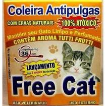 Coleira Natural Antipulga Free Cat 36cm Gatos